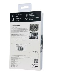 Накладка для i-Phone 15 Pro 6.1&quot; Pitaka Magez Case 4 Aramid Fiber 1500D черно-серый