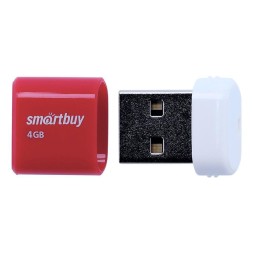 USB флеш накопитель Smartbuy 4GB Lara (SB4GBLara-R) красный