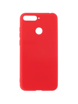  Накладка для Huawei Y6 Prime (2018)/CW 7A Prime/CX8E Silicone cover без логотипа красная