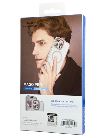  Накладка для i-Phone 16 Pro Max Keephone Mago Pro MagSnap серый