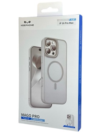  Накладка для i-Phone 16 Pro Max Keephone Mago Pro MagSnap серый