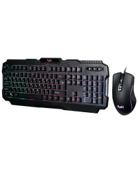 Проводной комплект клавиатура+мышь+коврик Smartbuy RUSH Shotgun черный (SBC-307728G-K)