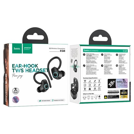  Беспроводные наушники TWS Hoco EQ8 черные