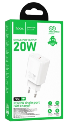 Сетевое зар. устр. Hoco N60 1С 20W белое