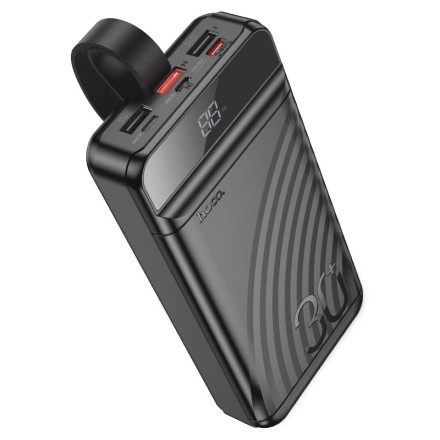  Powerbank Hoco J123B Element 30000mAh 3USB/1C/Micro черный