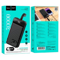 Powerbank Hoco J123B Element 30000mAh 3USB/1C/Micro черный