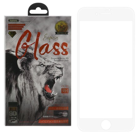  Защитное стекло для i-Phone 7 Plus/8 Plus Remax Emperor GL-32 9D белое
