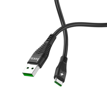  Usb Кабель-зарядка Type-C Hoco U53 5A 1.2м черный