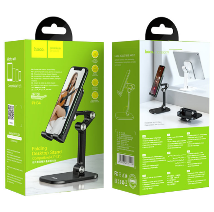  Держатель для телефона на стол Hoco PH34 черный