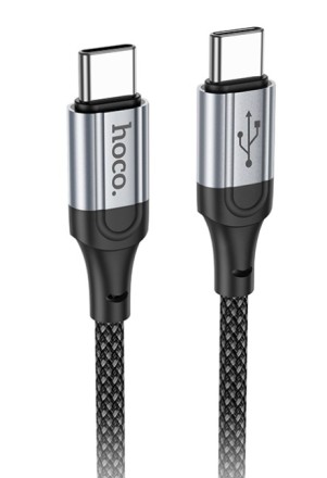 Usb Кабель-зарядка Type-C на Type-C Hoco X102 1м 60W черный