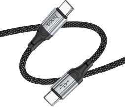 Usb Кабель-зарядка Type-C на Type-C Hoco X102 1м 60W черный