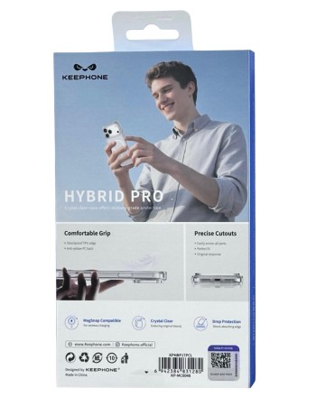  Накладка для i-Phone 17 Pro Keephone Hybrid Pro MagSnap прозрачный