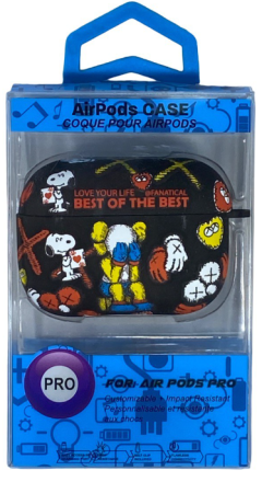  Силиконовый светящийся в темноте чехол для AirPods Pro Luxo Kaws рисунок №63