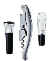 Винный набор Circle Joy 3 in 1 Mermand Sommeliers Corkscrew Set (CJ-KP-TZ01) черный
