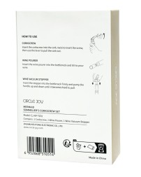 Винный набор Circle Joy 3 in 1 Mermand Sommeliers Corkscrew Set (CJ-KP-TZ01) черный