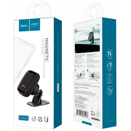  Держатель в автомобиль на торпеду Hoco CA24 магнитный черный