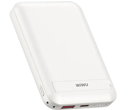  Внешний аккумулятор MagSafe Wiwu Snap Cube для i-Phone 12/13/14 10000mAh 22.5W белый
