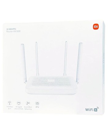  Wi-Fi роутер Xiaomi Mi Router AX1500 1500Mbps/Wi-Fi6 (DVB4412GL) EU белый