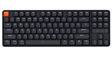  Механическая беспроводная клавиатура Xiaomi TKL Linear Axis (JXJP02MW) с русскими буквами черная
