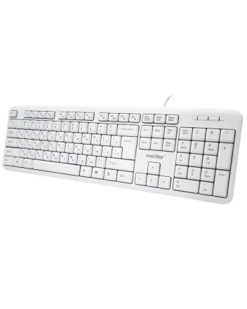  Клавиатура проводная Smartbuy ONE 210 USB/104+12 клавиш/1.5м, (SBK-210U-W) белая