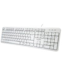 Клавиатура проводная Smartbuy ONE 210 USB/104+12 клавиш/1.5м, (SBK-210U-W) белая 
