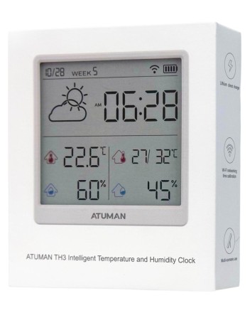  Датчик температуры и влажности ATuMan Duka TH3 EU золотой