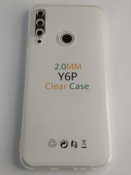 Чехол-накладка силикон 2.0мм Huawei Y6P прозрачный