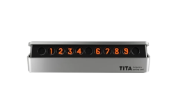 Парковочная карта Bcase TITA Mini Temporary Parking Card серебристая