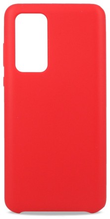  Накладка для Huawei P40 Silicone cover красная