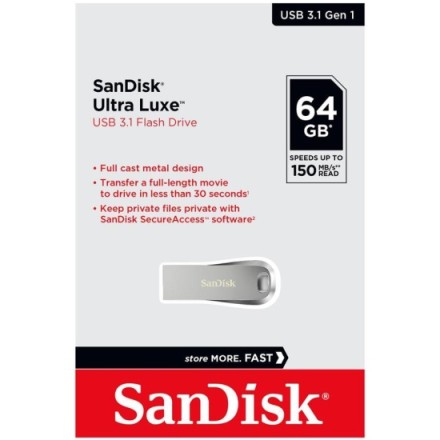  3.1 USB флеш накопитель SanDisk CZ74 Ultra Luxe 64GB (SDCZ74-064G-G46)