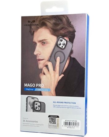  Накладка для i-Phone 16 Pro Max Keephone Mago Pro MagSnap черный