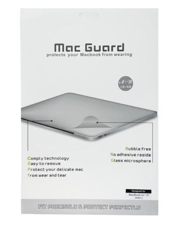  Защитная пленка на корпус для MacBook Air 15&quot; (A2941) серебристая