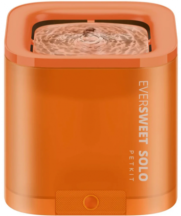 Питьевой фонтан для животных c системой фильтрации Eversweet Petkit Solo оранжевый