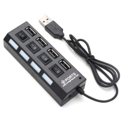  USB-HUB Китай 4 порта, P-1020 черный