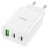  Сетевое зар. устр. Hoco C99A 1USB/2C 20W белое
