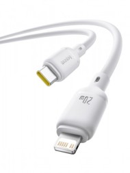 Кабель-зарядка Type-C на Lightning Baseus Silky Series 20W 2м (P10377700213-01) белый