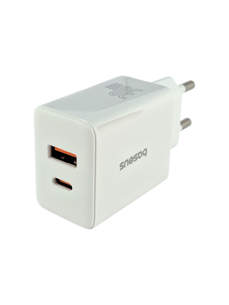  Сетевое зар. устр. Baseus Cube Pro Fast Charger 1USB/1C 30W P10111404213-00 белое