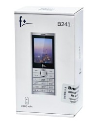 Мобильный телефон F+ B241 2.4"/240x320/2500mAh/2 SIM/MicroSD/ серебристый