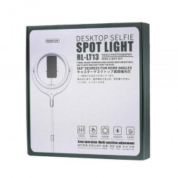 Светодиодная кольцевая лампа (плоская) для селфи Remax RL-LT13 белая