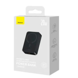 Powerbank с беспроводной зарядкой Baseus Magnetic Wireless 20000mAh 20W (PPCX150001) чёрный