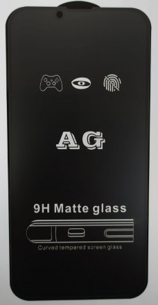Защитное стекло для i-Phone 13/13 Pro 6.1&quot; AG матовое чёрное
