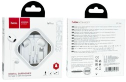 Стереонаушники Hoco M1 Max Type-C с микрофоном 1.2м белый