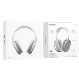 Стереонаушники Bluetooth полноразмерные Borofone BO22 BT5.3/12ч серебристые