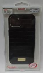 Накладка для i-Phone 13 Sulada под кожу черная