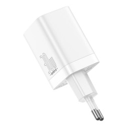 Сетевое зар. устр. Baseus Super Si Pro Quick Charger 1USB/1C 30W EU (CCSUPP-E02) белое