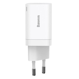 Сетевое зар. устр. Baseus Super Si Pro Quick Charger 1USB/1C 30W EU (CCSUPP-E02) белое