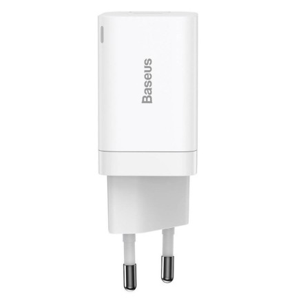 Сетевое зар. устр. Baseus Super Si Pro Quick Charger 1USB/1C 30W EU (CCSUPP-E02) белое