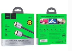 Кабель HDMI - HDMI v2.1 Hoco US03 8K/60Hz 2м черный