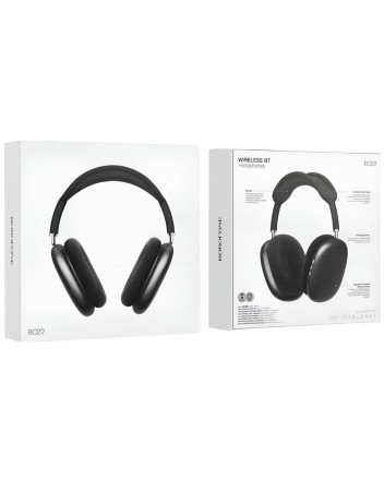  Стереонаушники Bluetooth полноразмерные Borofone BO22 BT5.3/12ч тёмно-серые