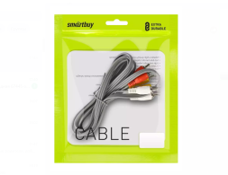 Кабель 3xRCA (папа) - 3xRCA (папа) Smartbuy (KA-231-200) 1.8м